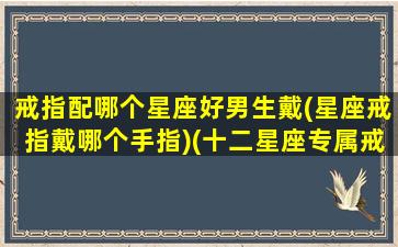 戒指配哪个星座好男生戴(星座戒指戴哪个手指)(十二星座专属戒指图片刻字)