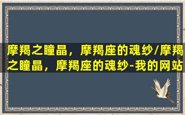 摩羯之瞳晶，摩羯座的魂纱/摩羯之瞳晶，摩羯座的魂纱-我的网站