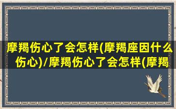 摩羯伤心了会怎样(摩羯座因什么伤心)/摩羯伤心了会怎样(摩羯座因什么伤心)-我的网站