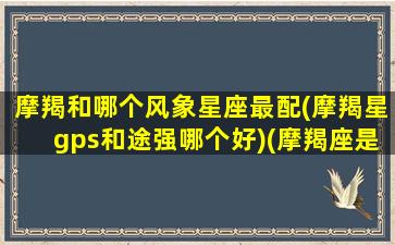 摩羯和哪个风象星座最配(摩羯星gps和途强哪个好)(摩羯座是风向星座还是土象星座)