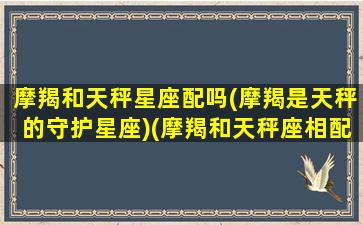 摩羯和天秤星座配吗(摩羯是天秤的守护星座)(摩羯和天秤座相配吗)