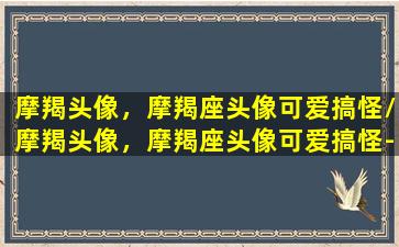 摩羯头像，摩羯座头像可爱搞怪/摩羯头像，摩羯座头像可爱搞怪-我的网站