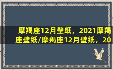 摩羯座12月壁纸，2021摩羯座壁纸/摩羯座12月壁纸，2021摩羯座壁纸-我的网站