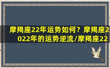 摩羯座22年运势如何？摩羯座2022年的运势逆流/摩羯座22年运势如何？摩羯座2022年的运势逆流-我的网站