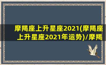 摩羯座上升星座2021(摩羯座上升星座2021年运势)/摩羯座上升星座2021(摩羯座上升星座2021年运势)-我的网站