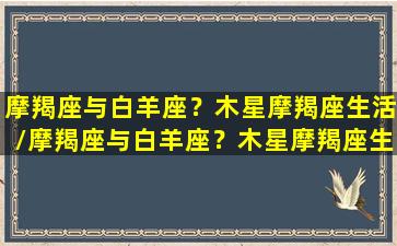 摩羯座与白羊座？木星摩羯座生活/摩羯座与白羊座？木星摩羯座生活-我的网站