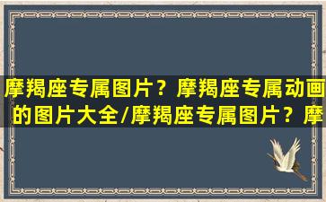 摩羯座专属图片？摩羯座专属动画的图片大全/摩羯座专属图片？摩羯座专属动画的图片大全-我的网站