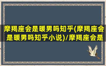 摩羯座会是暖男吗知乎(摩羯座会是暖男吗知乎小说)/摩羯座会是暖男吗知乎(摩羯座会是暖男吗知乎小说)-我的网站