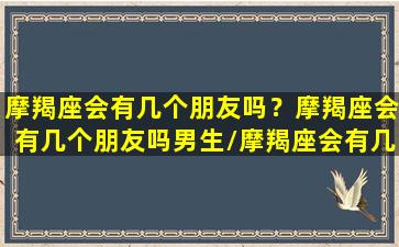 摩羯座会有几个朋友吗？摩羯座会有几个朋友吗男生/摩羯座会有几个朋友吗？摩羯座会有几个朋友吗男生-我的网站