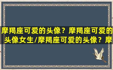 摩羯座可爱的头像？摩羯座可爱的头像女生/摩羯座可爱的头像？摩羯座可爱的头像女生-我的网站