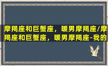 摩羯座和巨蟹座，暖男摩羯座/摩羯座和巨蟹座，暖男摩羯座-我的网站(摩羯座和巨蟹座适合做朋友吗)