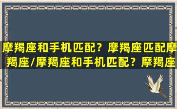 摩羯座和手机匹配？摩羯座匹配摩羯座/摩羯座和手机匹配？摩羯座匹配摩羯座-我的网站