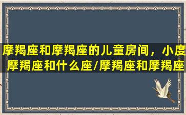 摩羯座和摩羯座的儿童房间，小度摩羯座和什么座/摩羯座和摩羯座的儿童房间，小度摩羯座和什么座-我的网站