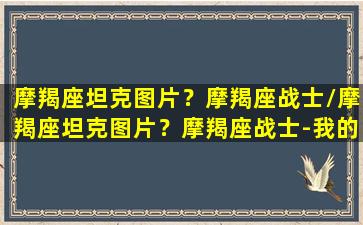 摩羯座坦克图片？摩羯座战士/摩羯座坦克图片？摩羯座战士-我的网站(摩羯座战斗)