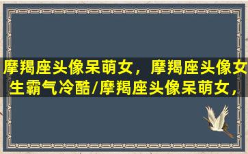 摩羯座头像呆萌女，摩羯座头像女生霸气冷酷/摩羯座头像呆萌女，摩羯座头像女生霸气冷酷-我的网站