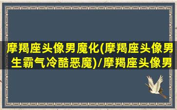 摩羯座头像男魔化(摩羯座头像男生霸气冷酷恶魔)/摩羯座头像男魔化(摩羯座头像男生霸气冷酷恶魔)-我的网站