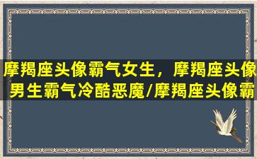 摩羯座头像霸气女生，摩羯座头像男生霸气冷酷恶魔/摩羯座头像霸气女生，摩羯座头像男生霸气冷酷恶魔-我的网站