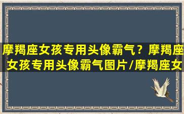 摩羯座女孩专用头像霸气？摩羯座女孩专用头像霸气图片/摩羯座女孩专用头像霸气？摩羯座女孩专用头像霸气图片-我的网站