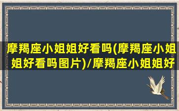 摩羯座小姐姐好看吗(摩羯座小姐姐好看吗图片)/摩羯座小姐姐好看吗(摩羯座小姐姐好看吗图片)-我的网站