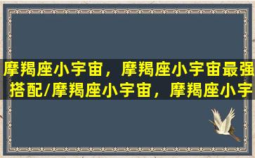 摩羯座小宇宙，摩羯座小宇宙最强搭配/摩羯座小宇宙，摩羯座小宇宙最强搭配-我的网站