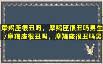 摩羯座很丑吗，摩羯座很丑吗男生/摩羯座很丑吗，摩羯座很丑吗男生-我的网站