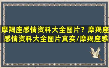 摩羯座感情资料大全图片？摩羯座感情资料大全图片真实/摩羯座感情资料大全图片？摩羯座感情资料大全图片真实-我的网站