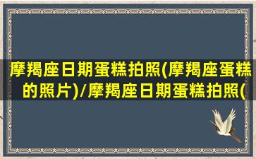 摩羯座日期蛋糕拍照(摩羯座蛋糕的照片)/摩羯座日期蛋糕拍照(摩羯座蛋糕的照片)-我的网站