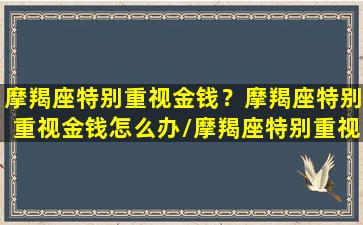 摩羯座特别重视金钱？摩羯座特别重视金钱怎么办/摩羯座特别重视金钱？摩羯座特别重视金钱怎么办-我的网站