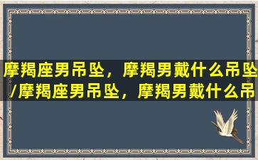 摩羯座男吊坠，摩羯男戴什么吊坠/摩羯座男吊坠，摩羯男戴什么吊坠-我的网站