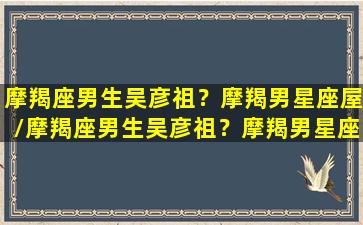 摩羯座男生吴彦祖？摩羯男星座屋/摩羯座男生吴彦祖？摩羯男星座屋-我的网站