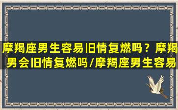 摩羯座男生容易旧情复燃吗？摩羯男会旧情复燃吗/摩羯座男生容易旧情复燃吗？摩羯男会旧情复燃吗-我的网站