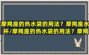 摩羯座的热水袋的用法？摩羯座水杯/摩羯座的热水袋的用法？摩羯座水杯-我的网站