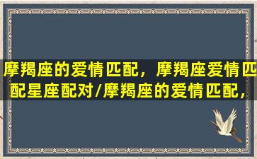 摩羯座的爱情匹配，摩羯座爱情匹配星座配对/摩羯座的爱情匹配，摩羯座爱情匹配星座配对-我的网站