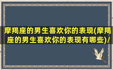 摩羯座的男生喜欢你的表现(摩羯座的男生喜欢你的表现有哪些)/摩羯座的男生喜欢你的表现(摩羯座的男生喜欢你的表现有哪些)-我的网站