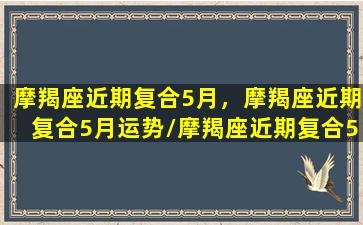 摩羯座近期复合5月，摩羯座近期复合5月运势/摩羯座近期复合5月，摩羯座近期复合5月运势-我的网站