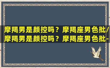 摩羯男是颜控吗？摩羯座男色批/摩羯男是颜控吗？摩羯座男色批-我的网站