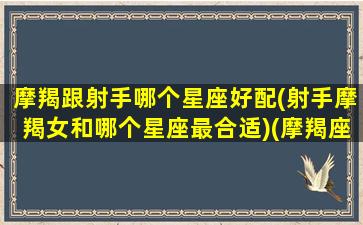 摩羯跟射手哪个星座好配(射手摩羯女和哪个星座最合适)(摩羯座和射手座般不般配)