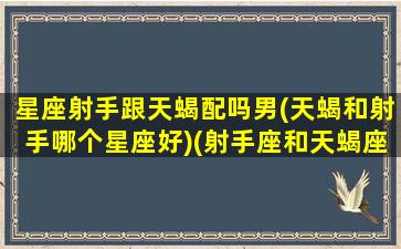 星座射手跟天蝎配吗男(天蝎和射手哪个星座好)(射手座和天蝎座般配值是多少)