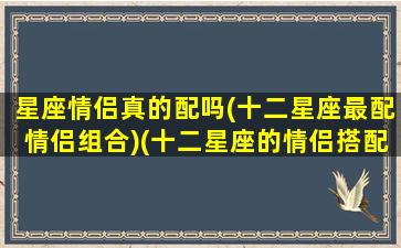 星座情侣真的配吗(十二星座最配情侣组合)(十二星座的情侣搭配)