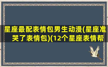 星座最配表情包男生动漫(星座准哭了表情包)(12个星座表情帮我写一下)