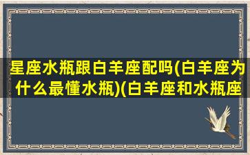 星座水瓶跟白羊座配吗(白羊座为什么最懂水瓶)(白羊座和水瓶座的匹配度值多少)