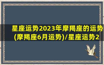 星座运势2023年摩羯座的运势(摩羯座6月运势)/星座运势2023年摩羯座的运势(摩羯座6月运势)-我的网站