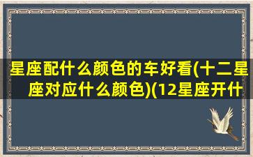 星座配什么颜色的车好看(十二星座对应什么颜色)(12星座开什么车)