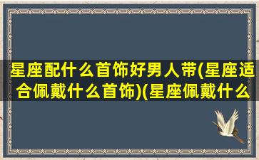 星座配什么首饰好男人带(星座适合佩戴什么首饰)(星座佩戴什么水晶石和守护石)