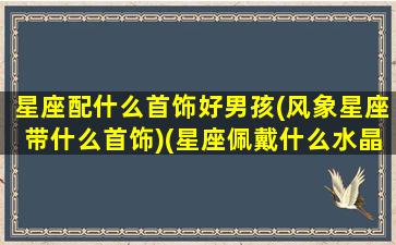 星座配什么首饰好男孩(风象星座带什么首饰)(星座佩戴什么水晶石和守护石)