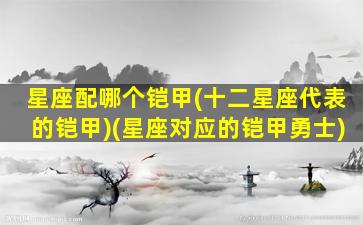 星座配哪个铠甲(十二星座代表的铠甲)(星座对应的铠甲勇士)