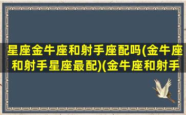 星座金牛座和射手座配吗(金牛座和射手星座最配)(金牛座和射手星座最配对)