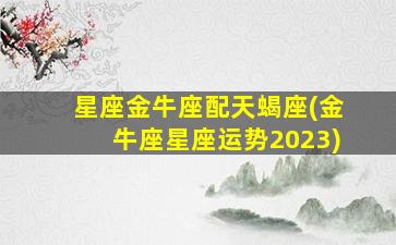 星座金牛座配天蝎座(金牛座星座运势2023)