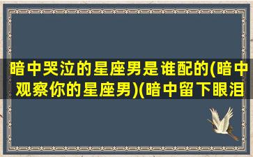 暗中哭泣的星座男是谁配的(暗中观察你的星座男)(暗中留下眼泪是什么词汇)