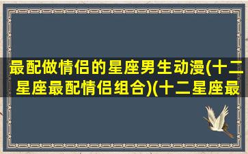 最配做情侣的星座男生动漫(十二星座最配情侣组合)(十二星座最佳情侣搭配)